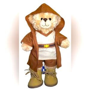 NWT Build a Bear Workshop BAB Star Wars Jedi Obi Wan KenObi Stuffed Bear Plush